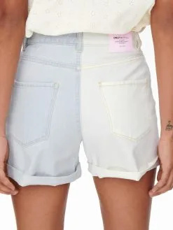 ONLY Denim Shorts Regular Jeans Vega Dames Lichtblauw / Wit -ONLY Elegant winkel 8443919a42425830b262c351d2c62f69