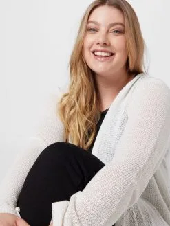 ONLY CARMAKOMA Vesten Gebreid Vest Dames Offwhite -ONLY Elegant winkel 846d9901fdee55f9d51607542cf17113