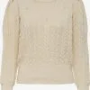 ONLY Fijngebreide Truien Trui Savannah Dames Ecru
