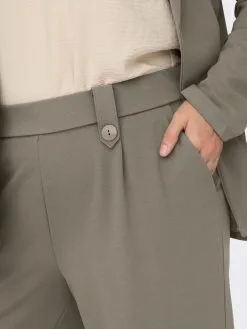 ONLY CARMAKOMA Pantalons Wide Leg Broek Dames Stone Grey -ONLY Elegant winkel 853d00f0332f122696b8d65f05c66887