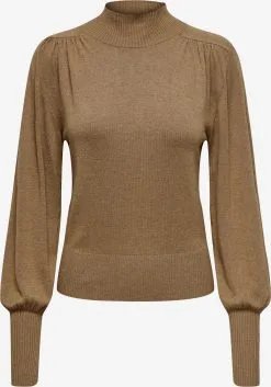 ONLY Fijngebreide Truien Trui JULIA Dames Lichtbruin