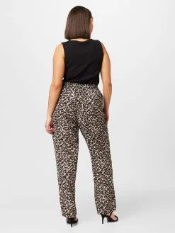 ONLY CARMAKOMA Pantalons Regular Broek Luxmie Dames Grijs / Zwart -ONLY Elegant winkel 85a0ccdd94756f1eccfa33dc5b9ad3f5