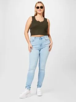 ONLY CARMAKOMA Jeans Skinny Jeans Maya Dames Blauw -ONLY Elegant winkel 869117c466a3d6792f865cef8a4e05ab