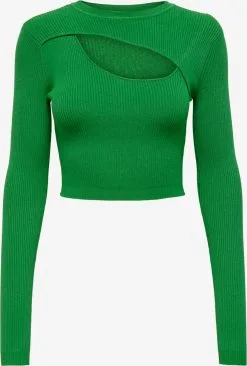 ONLY Fijngebreide Truien Trui Liza Dames Grasgroen