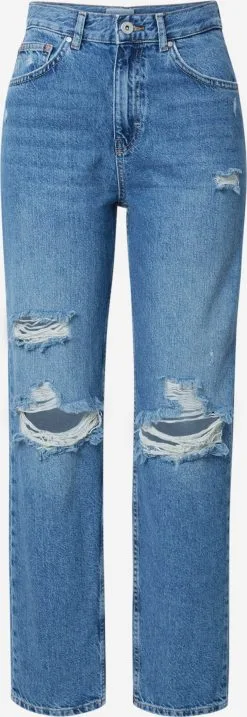ONLY Straight Regular Jeans ROBYN Dames Blauw