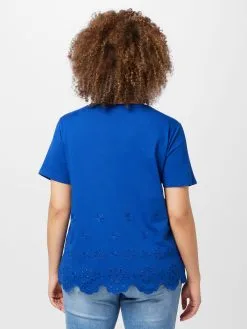 ONLY CARMAKOMA T-shirts Shirt CARNETE Dames Royal Blue/koningsblauw -ONLY Elegant winkel 8711100c93ce27688d3f0f2e7cd76277