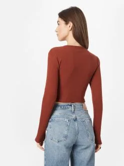 ONLY Longsleeves Shirt NULAN Dames Roestrood -ONLY Elegant winkel 873b1b3518e80dbf2d41a42d7642b5e0