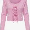 ONLY Longsleeves Shirt FENJA Dames Pink