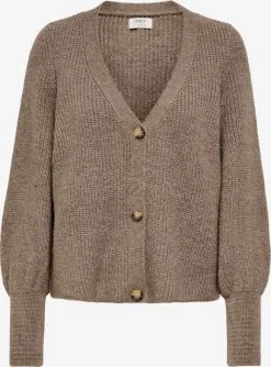 ONLY Vesten Gebreid Vest Clare Dames Bruin