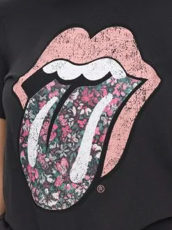 ONLY T-shirts Shirt ROLLING STONES Dames Antraciet -ONLY Elegant winkel 887a9ed7547944785fee132697b619a1