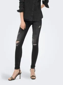 ONLY Jeans Skinny Jeans PAOLA Dames Grijs -ONLY Elegant winkel 89272ffdc919f5173da6fa45e29dd226