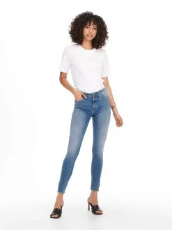 ONLY Jeans Skinny Jeans Blush Dames Blauw -ONLY Elegant winkel 896750bd797570b2591e3e6f7ae8c609