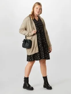 ONLY CARMAKOMA Vesten Gebreid Vest Esly Dames Donkerbeige -ONLY Elegant winkel 8995f5ddbe100bd0a8926f60cbc519e2