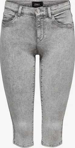 ONLY Denim Shorts Skinny Jeans RAIN Dames Grijs