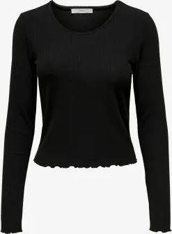 ONLY Longsleeves Shirt Emma Dames Zwart