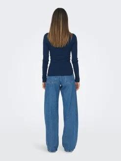 ONLY Longsleeves Shirt KIRA Dames Navy -ONLY Elegant winkel 8a9e5a48c229668fdc7e52c817ec202b