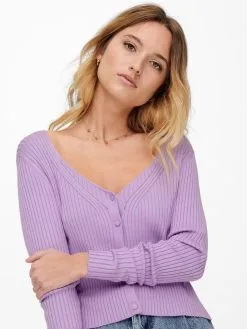 ONLY Vesten Gebreid Vest AGGI Dames Lichtlila -ONLY Elegant winkel 8ae73ebc6b8c850c2d028004957da6cf