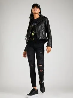 ONLY Jeans Skinny Jeans CORAL Dames Zwart -ONLY Elegant winkel 8b4a64a590d91f790a8d529dce4ec3e7