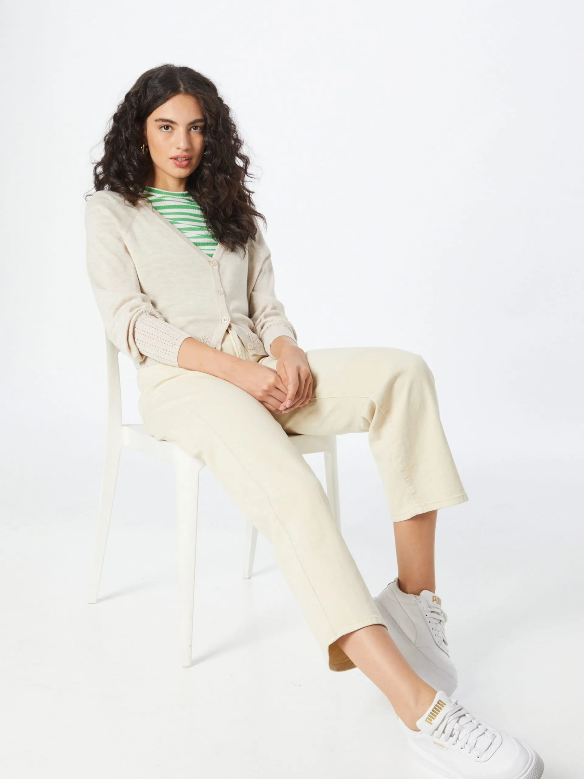 ONLY Vesten Gebreid Vest ANA Dames Beige 5 ONLY Vesten Gebreid Vest ANA Dames Beige - Afbeelding 5