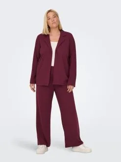 ONLY CARMAKOMA Pantalons Wide Leg Broek Dames Bourgogne -ONLY Elegant winkel 8b8351531f802cfe7a5bce5f8a6aa346