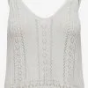 ONLY Tops Gebreide Top Lyzet Dames Wit