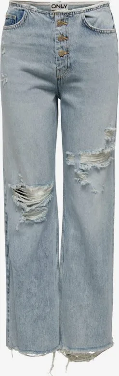 ONLY Boyfriend Loosefit Jeans Kiki Dames Lichtblauw