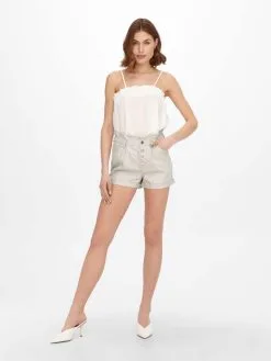 ONLY Shorts Regular Broek Cuba Dames Lichtgrijs -ONLY Elegant winkel 8da2789496b034c9bdb0293fe9116d48