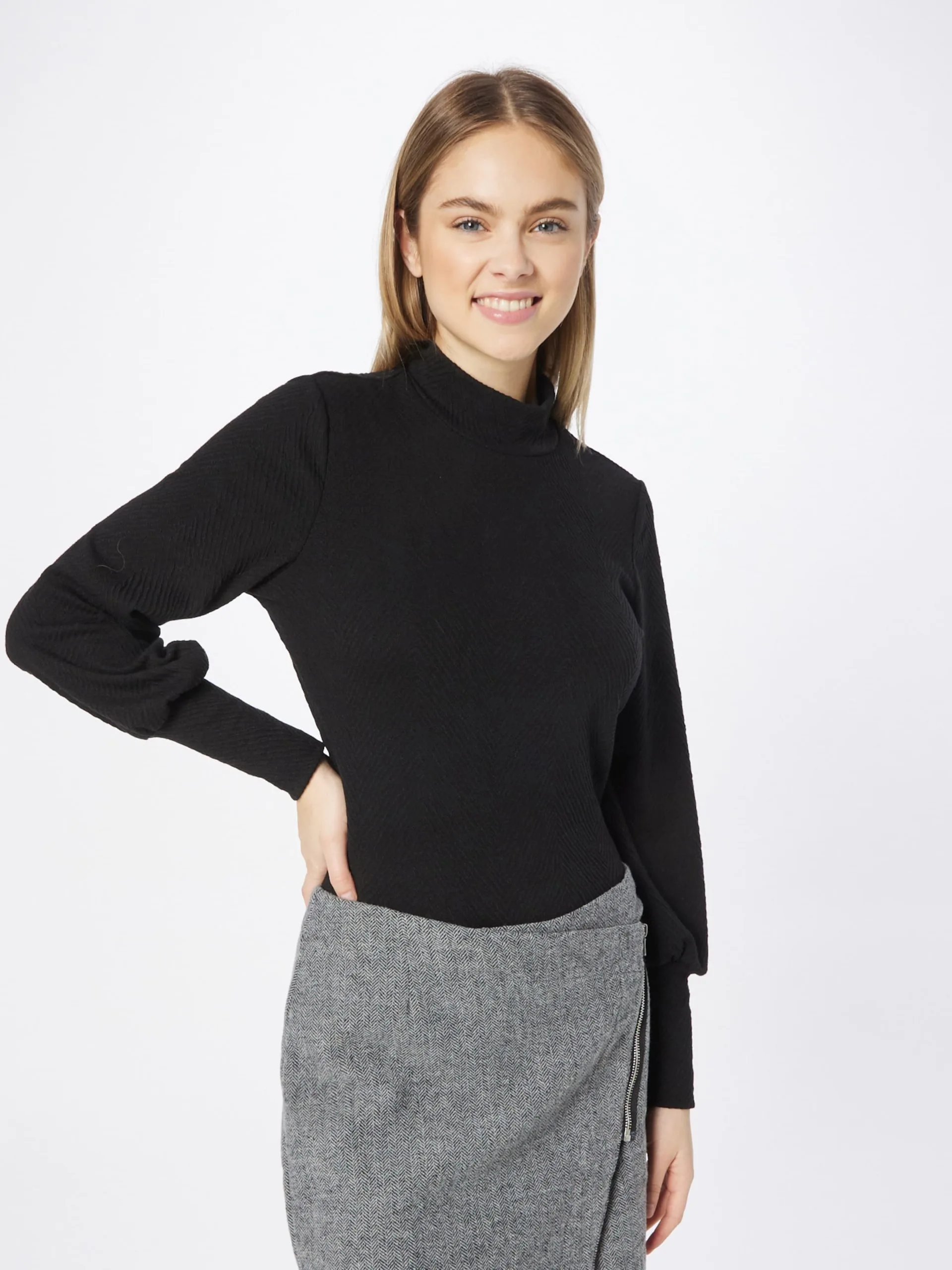 ONLY Longsleeves Shirt Nalia Dames Zwart 3 ONLY Longsleeves Shirt Nalia Dames Zwart - Afbeelding 3