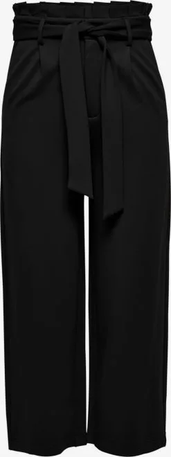 ONLY Culottes Wide Leg Bandplooibroek POPTRASH Dames Zwart