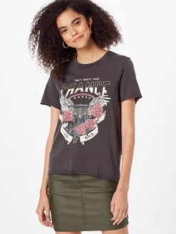 ONLY T-shirts Shirt Dames Donkergrijs -ONLY Elegant winkel 8fcda968c15f7cbf7bec55985bb6e53e