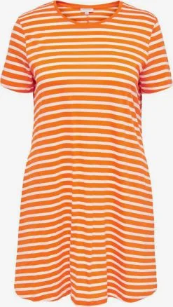 ONLY CARMAKOMA Mini Jurken Jurk Dames Oranje / Lichtoranje