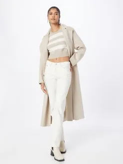 ONLY Fijngebreide Truien Trui IBI Dames Lichtbruin -ONLY Elegant winkel 90bf8e90f8f2df39d42702e2d5ac4d48