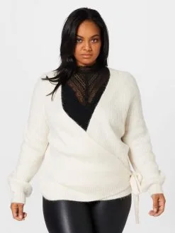 Fijngebreide Truien Trui MIA Dames Beige -ONLY Elegant winkel 90c4b6af615f71b66e5be2a8898a309c