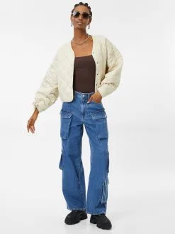 ONLY Boyfriend Loosefit Cargojeans Jamey Dames Blauw -ONLY Elegant winkel 90e0489dc23ea57b871385da9d8489ce