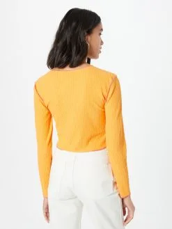 ONLY Longsleeves Shirt Dames Oranje -ONLY Elegant winkel 9139d34f73b5629a345c01e15fcefcbc