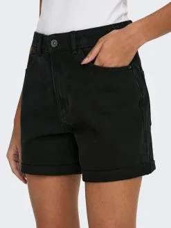 ONLY Denim Shorts Regular Jeans LEGA Dames Zwart -ONLY Elegant winkel 91756590b89571a42adc5874f36b3945