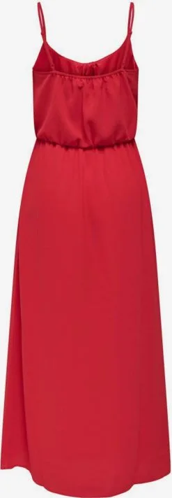 ONLY Maxi Jurken Jurk Dames Rood -ONLY Elegant winkel 919404bb8b1a7148846cfe088c5f5a84