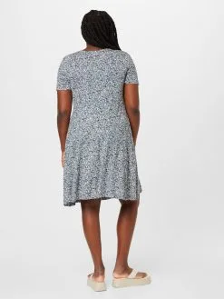 ONLY CARMAKOMA Jerseyjurken Jurk FLAWSONE Dames Smoky Blue -ONLY Elegant winkel 91b211b8192cd63136a89bfd6c7a389d