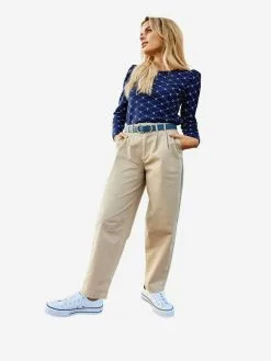 ONLY Pantalons Loosefit Broek Evelyn Dames Beige -ONLY Elegant winkel 922355165f8c62a4d534dab7d4194e5c