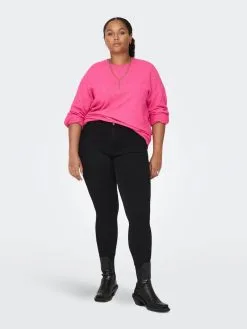 ONLY CARMAKOMA Fijngebreide Truien Trui Dames Fuchsia -ONLY Elegant winkel 9224c739fa78eb04a2d7619acfe6dcb3