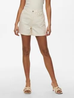 ONLY Denim Shorts Loosefit Jeans Dames Beige -ONLY Elegant winkel 92950e8946e2360cd1163ad248a1a9b6