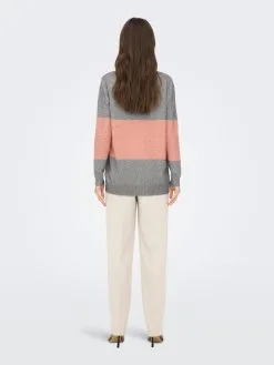 ONLY Vesten Gebreid Vest Lesly Dames Grijs Gemêleerd -ONLY Elegant winkel 9304d270647c08261494bf72c05e9503