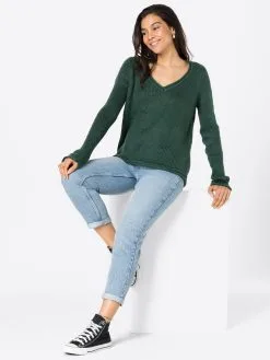 ONLY Basic Truien Trui KALA Dames Kaki -ONLY Elegant winkel 930cf45d8fe8417303ebda5aefa99ea4