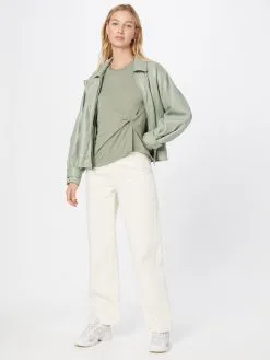 ONLY Shirts Met 3/4 Mouw Shirt Fresh Dames Kaki -ONLY Elegant winkel 93de8cff61f0350c4be00d8b96da5d43