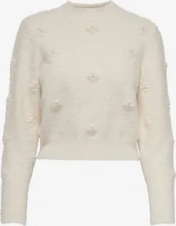 ONLY Fijngebreide Truien Trui Madelyn Dames Natuurwit