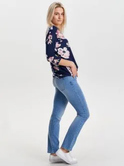 ONLY Shirts Met 3/4 Mouw Shirt Elcos Dames Donkerblauw -ONLY Elegant winkel 9456e6407ecd12956c8a8aceffcea2d4