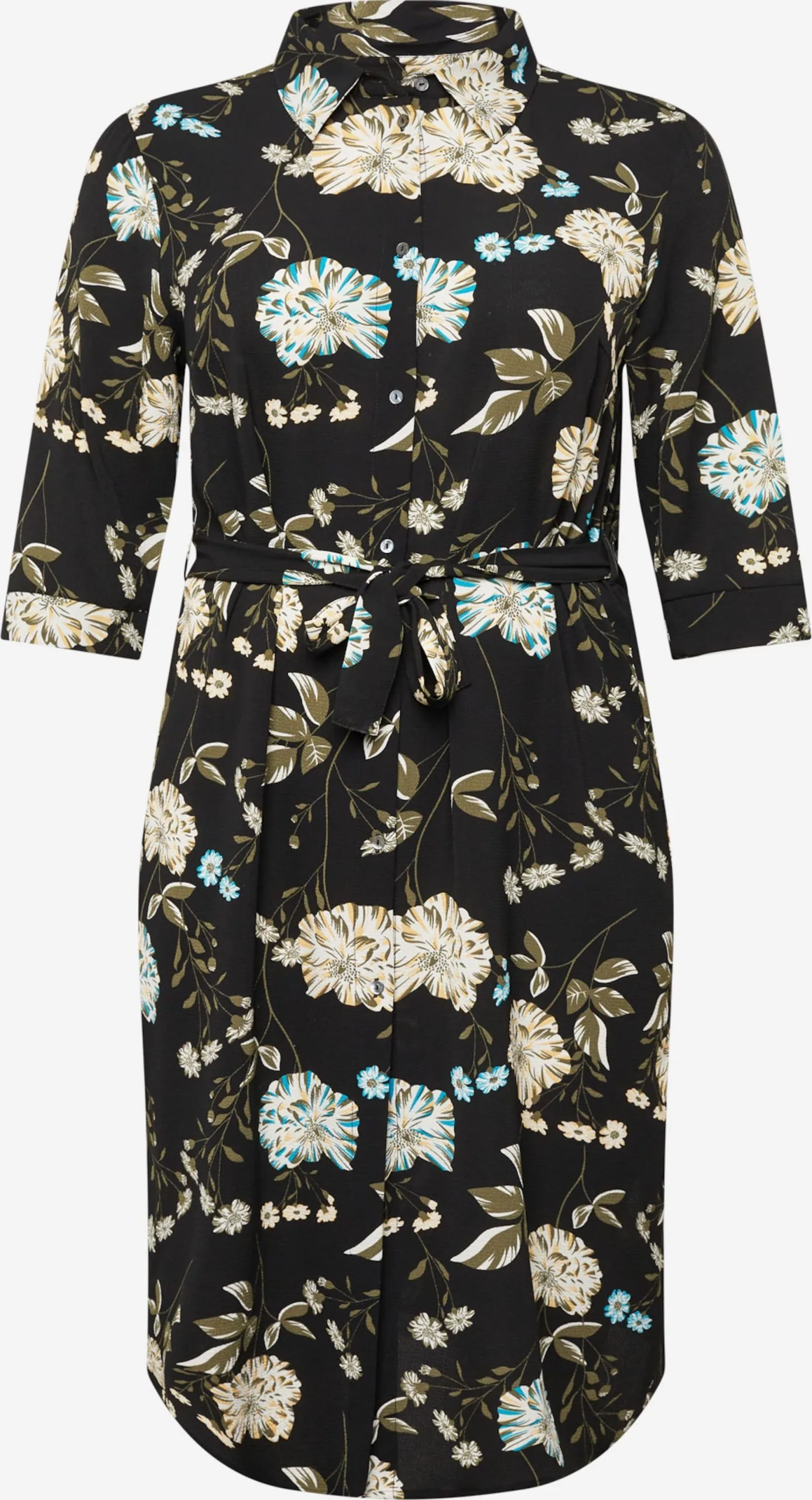 ONLY CARMAKOMA Blousejurken Blousejurk LUXMIE Dames Zwart 1 ONLY CARMAKOMA Blousejurken Blousejurk LUXMIE Dames Zwart