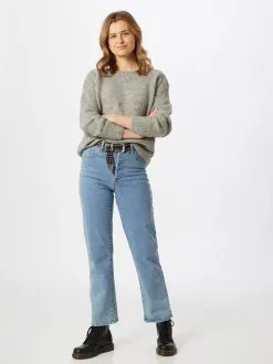 ONLY Fijngebreide Truien Trui ONLJAZZIE Dames Grijs Gemêleerd -ONLY Elegant winkel 94df7a5aa9e88abd423b728c94a855dd