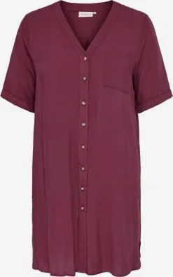 ONLY CARMAKOMA Mini Jurken Jurk Dames Bordeaux