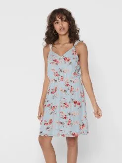 ONLY Mini Jurken Jurk Karmen Dames Lichtblauw -ONLY Elegant winkel 95102bba96370e7ce8ed89fa8a8ef8e1